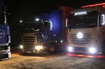 Night photo - trucks BRNA 3